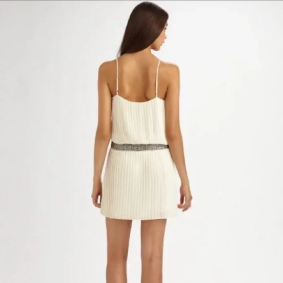 Parker women's embellished pleated dress size S - Picture 2 of 7